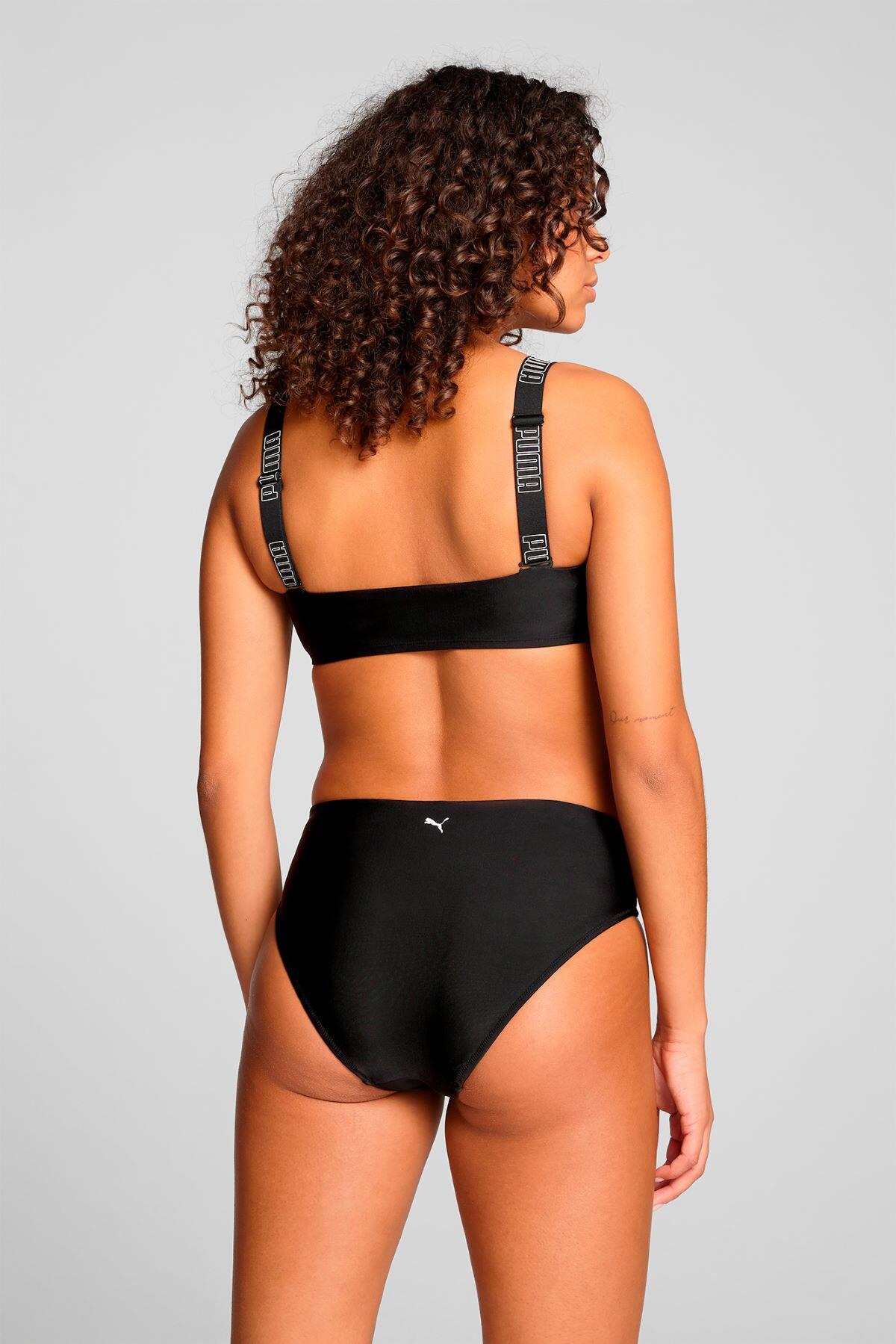 Bas de maillot taille haute Noir 3/5