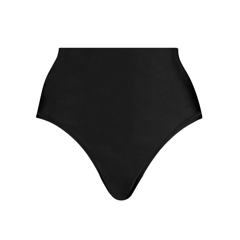 Braguita de bikini de cintura alta Negro
