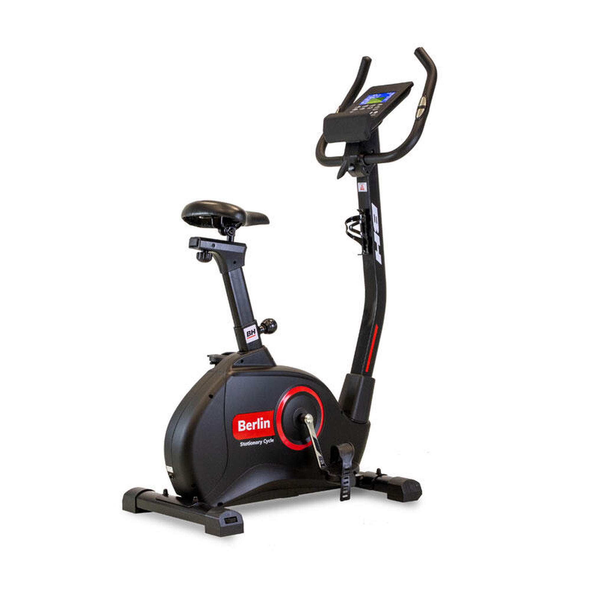Vélo D'appartement FITBY - 8 Niveaux Résistance Magnétique, écran LCD, Capteur Cardiaque | Poids Max 100 Kg, Compact 83x48x125 Cm