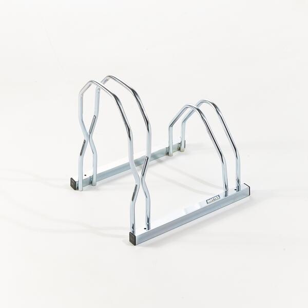 Mottez - Râtelier 2 Vélos Sur 2 Niveaux Côte À Côte - Rack-vélo - Gris|violet - 2 Places - Decathlon