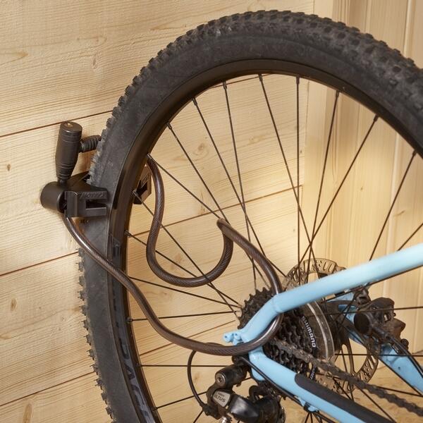 Mottez - Lot De 2 Crochets Vélo Bloque Pneu - Crochet Vélo - Noir - 1 Place - Decathlon