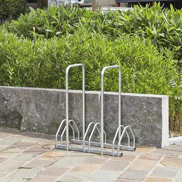 Râtelier 3 vélos avec 2 arceaux pour antivol 2/2
