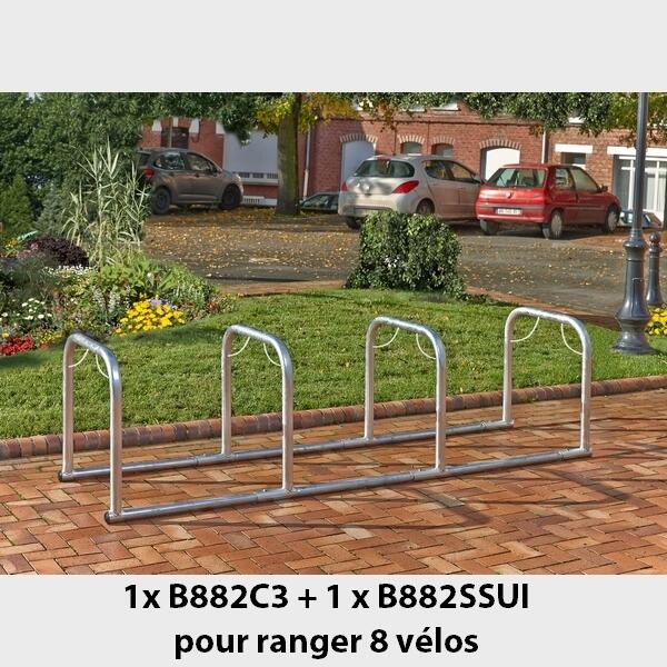 Arceau suivant pour support vélos en ligne B882C3 2/3