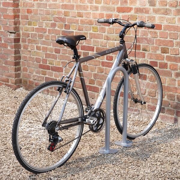 Mottez - Lot De 2 Ranges Vélos Rond - Arceau De Stationnement Vélo - Gris - 2 Places - Decathlon