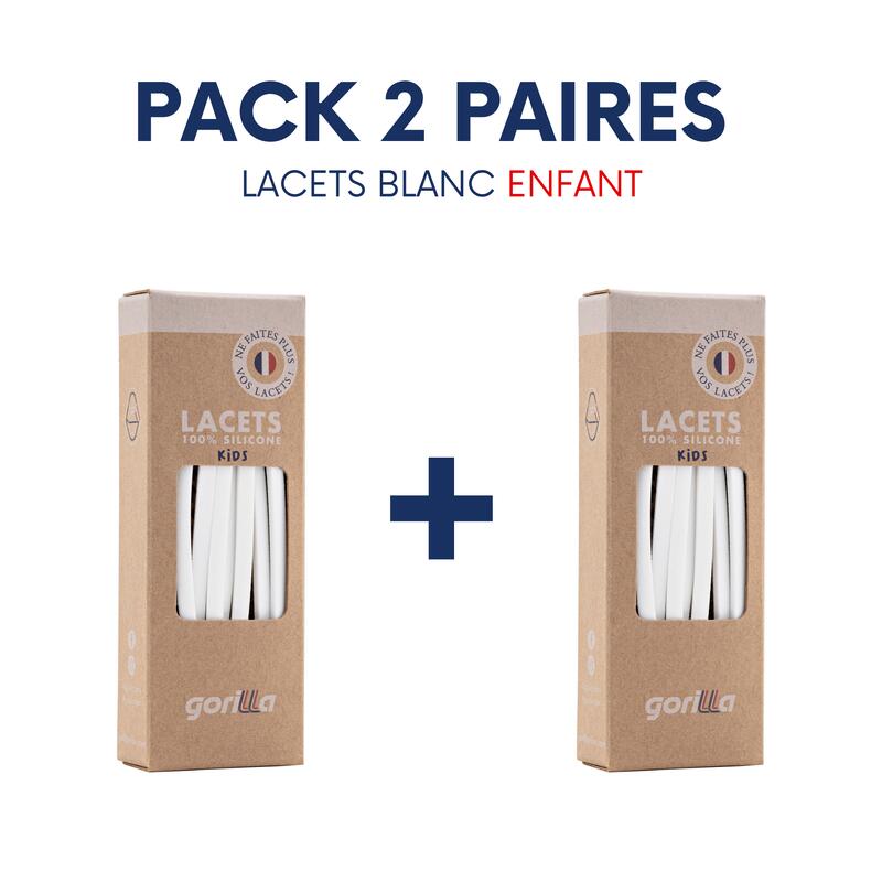 Pack 2 paires lacets élastiques - ENFANT