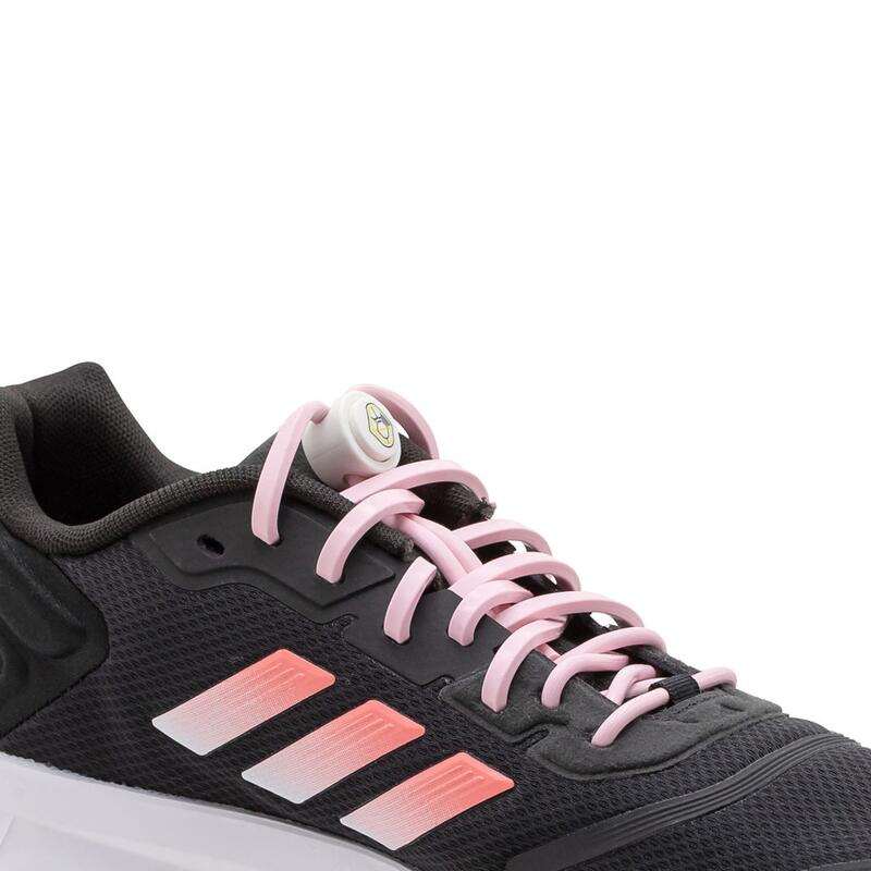 Lacets élastiques pour le running - ROSE PALE