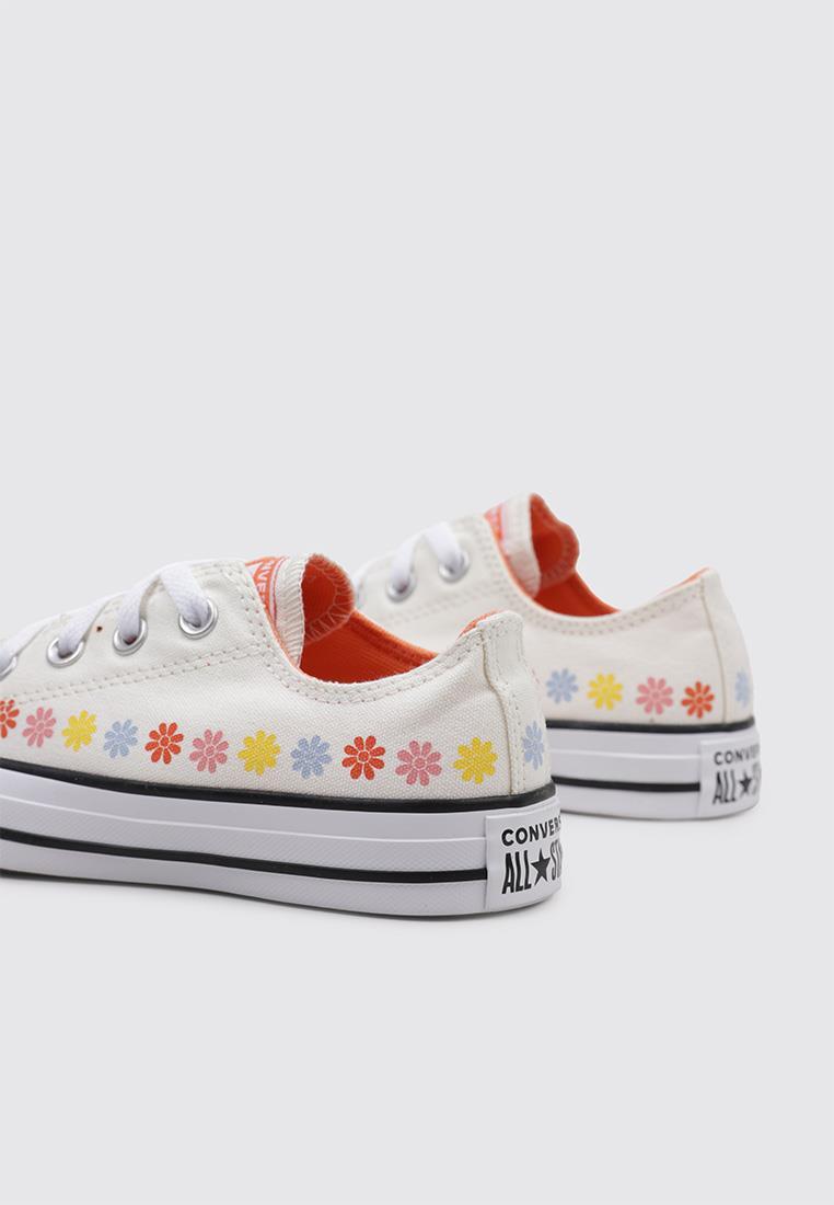 Chaussures Converse Chuck Taylor All Star Florales Blanches 4/5
