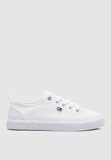 Scarpe Tommy Hilfiger Sneakers in tela bianca