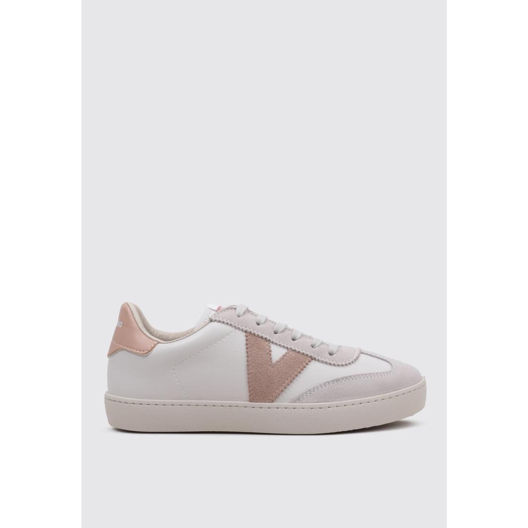 Victoria Basket Berlin Effetto Pelle & Logo Glitter, Fucsia, 36 EU