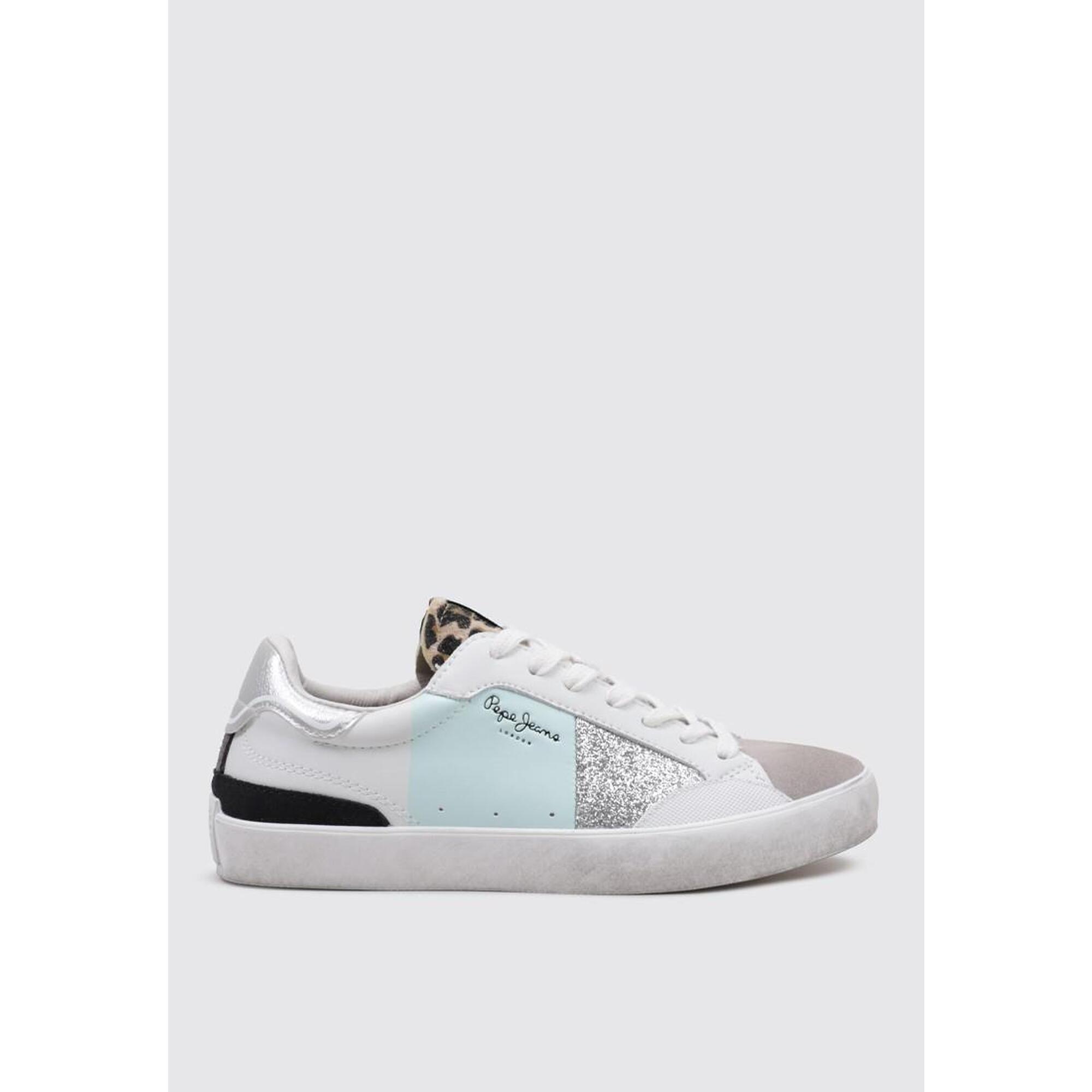 Pepe Jeans - Chaussure De Randonnée Baskets Femme Pepe Jeans Lane Shine W Ble - Baskets - Bleu|multicolore - Decathlon