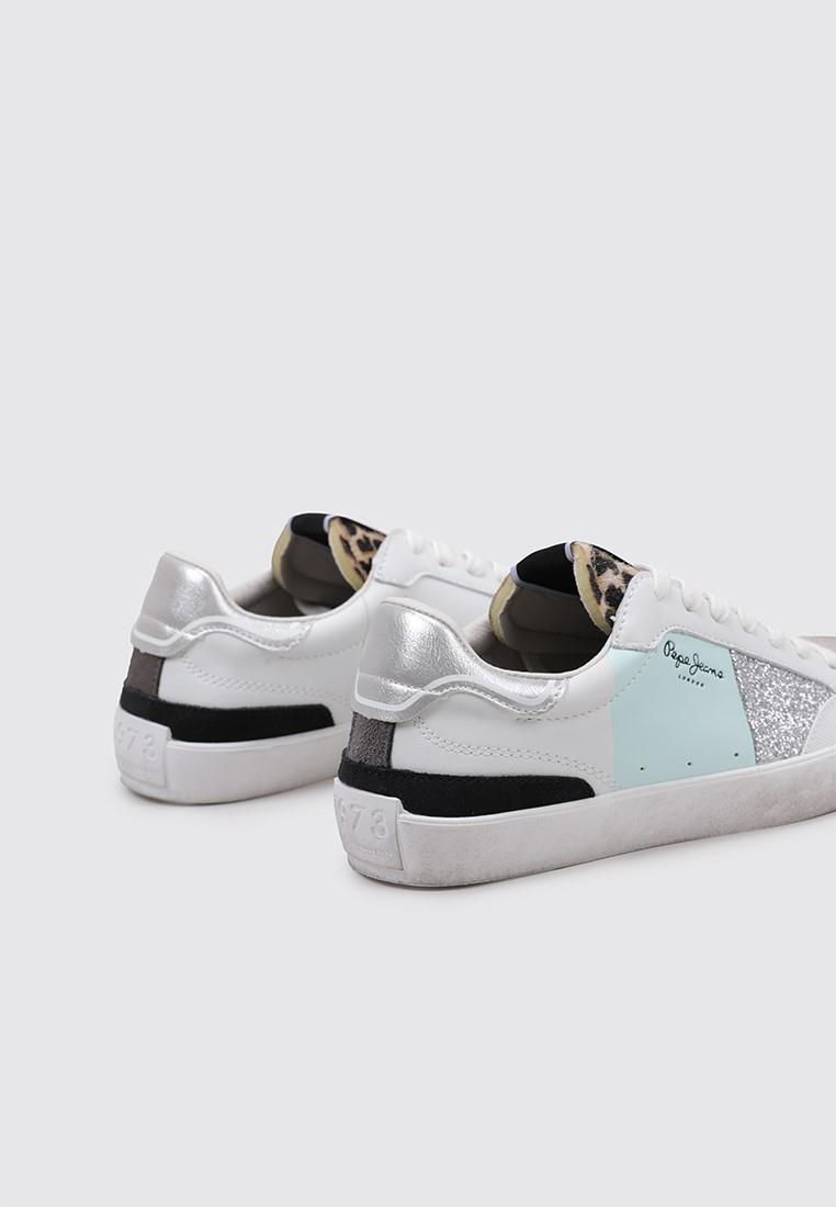 Chaussures Deportivas Mujer Pepe Jeans LANE SHINE W Bleu 4/5