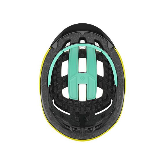 Casco bici Lazer giallo fluorescente taglia unica regolabile 6/6