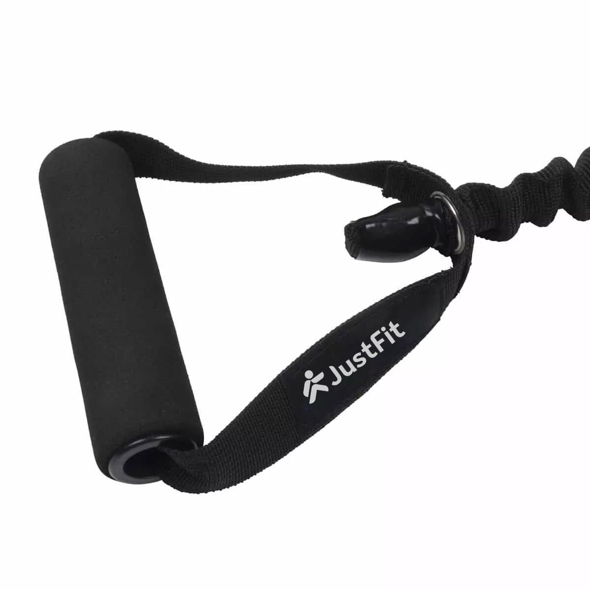 Tubo elastico di resistenza di livello medio 155 cm con rivestimento in nylon 4/5