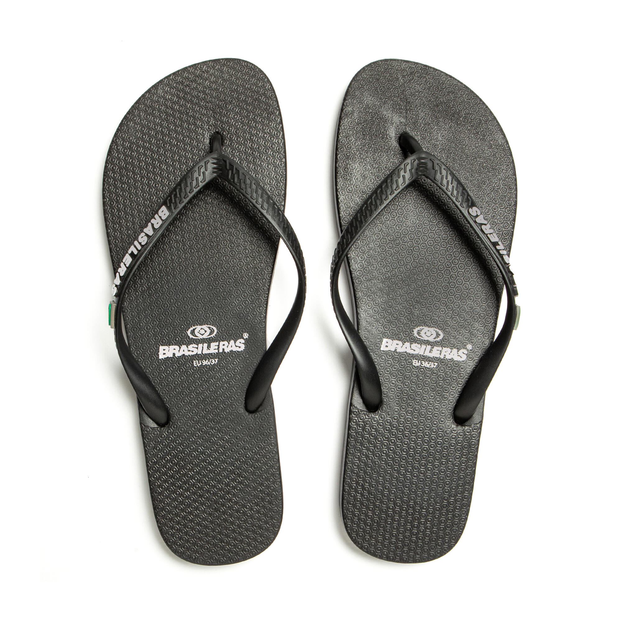 Tongs noires pour femme avec semelle antidérapante 6/7