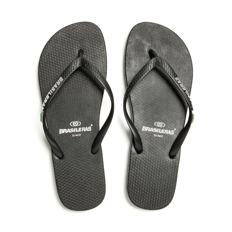 Schwarze BRASILERAS Damen Flip Flops mit rutschfesten Sohlen