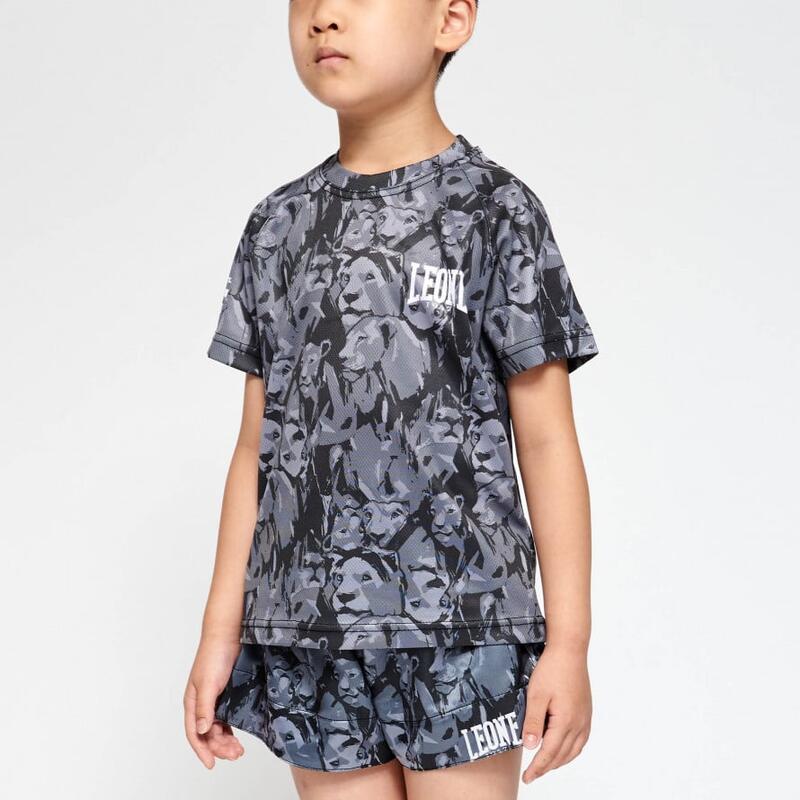 Tricou Leone Leo Camo Gri JUNIOR