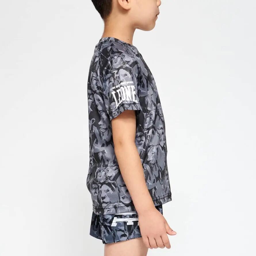 Tricou Leone Leo Camo Gri JUNIOR 4/6