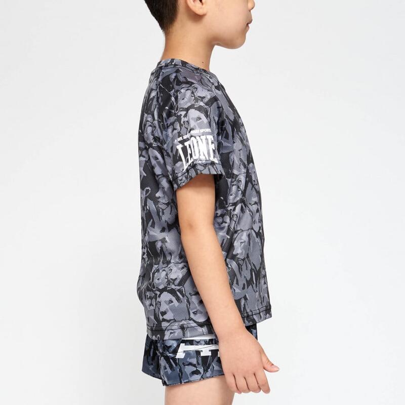 Tricou Leone Leo Camo Gri JUNIOR