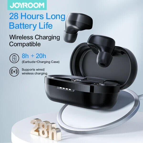 Joyroom bezprzewodowe słuchawki TWS Bluetooth 5.1 300mAh czarny (JR-TL1 Pro)