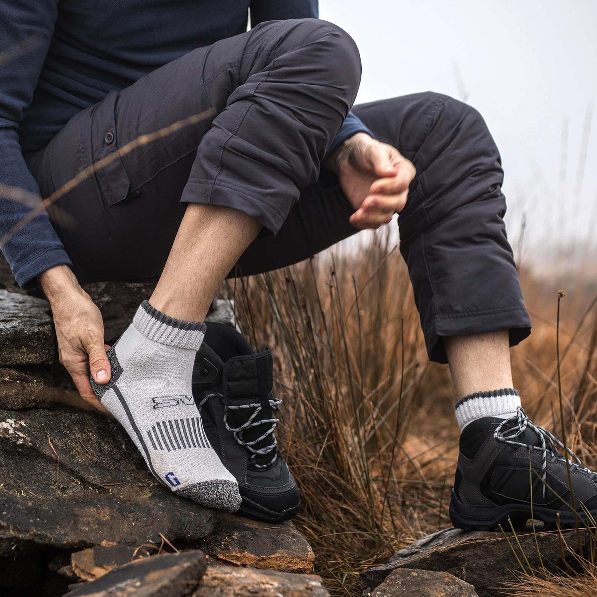 Storm Bloc - 1er Pack Herren Kurze Wandersocken mit Verstärkte Ferse für Sommer 4/6
