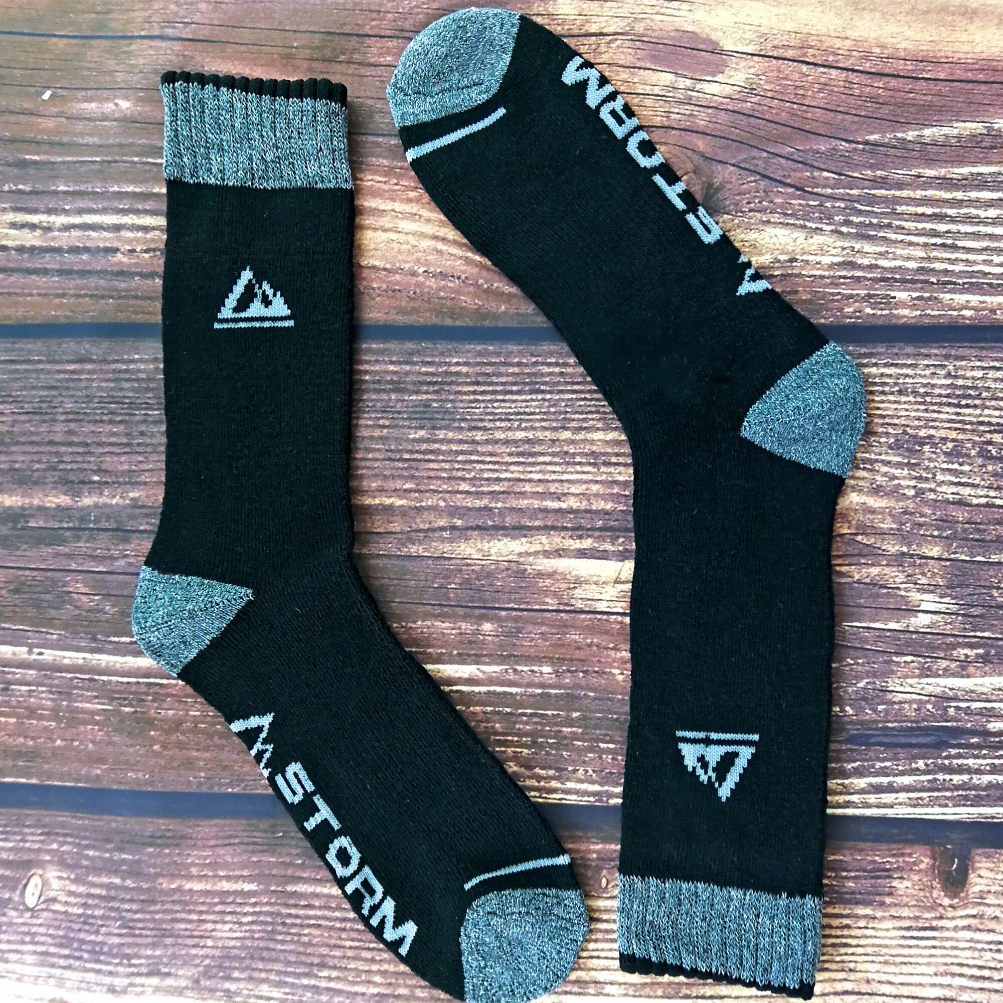 Storm Bloc 4 Paia Calzini Uomo Anti-vescica Con Supporto Arcobaleno, Ideali Per Trekking