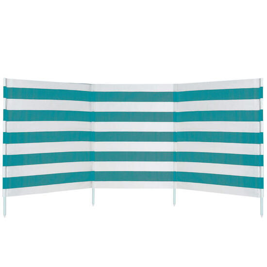 AKTIVE - Paravent Plage en Polyester avec Tiges en Acier 480 x 82 cm