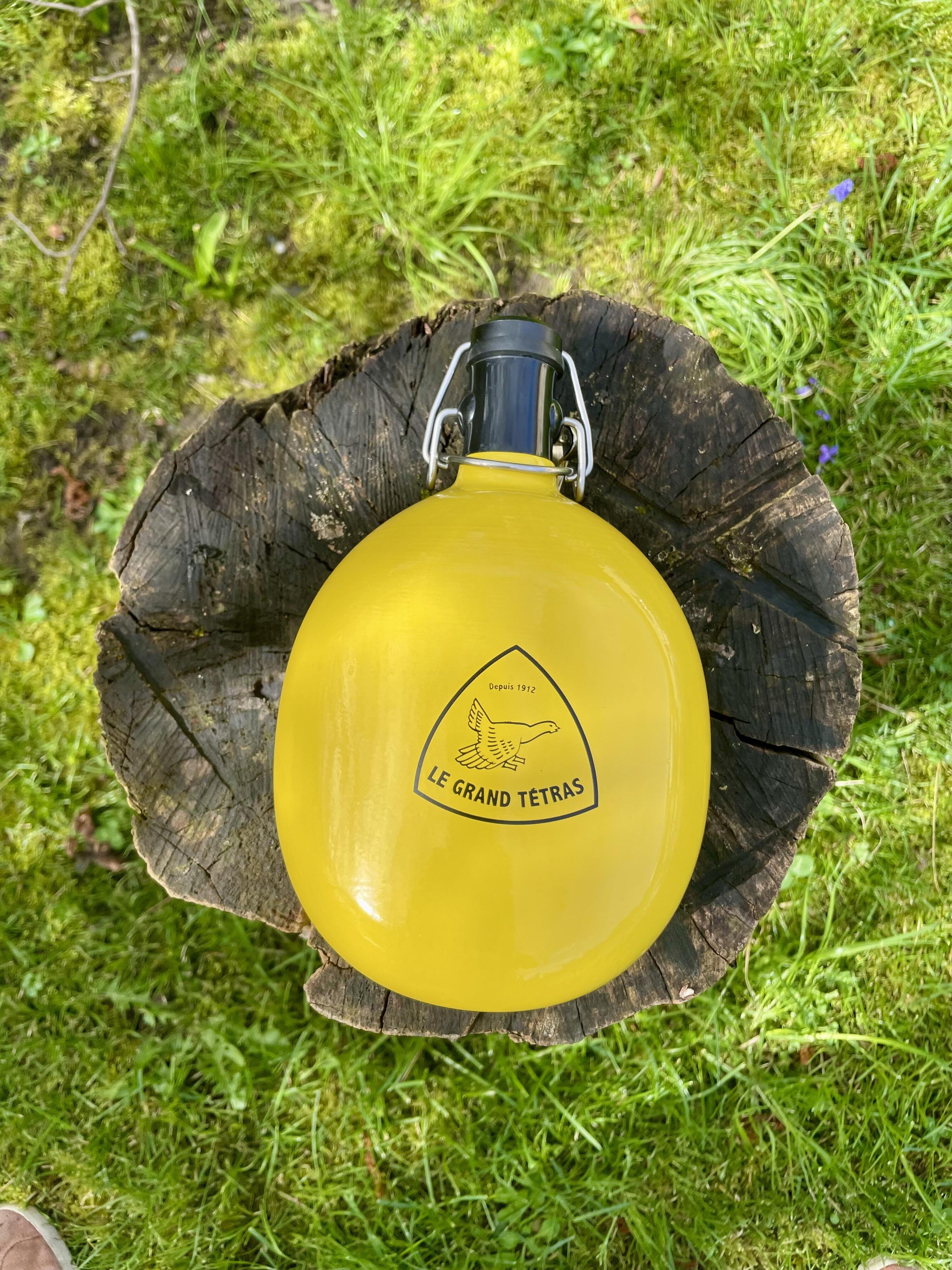 Gourde Ovale Jaune 1 Litre 4/7