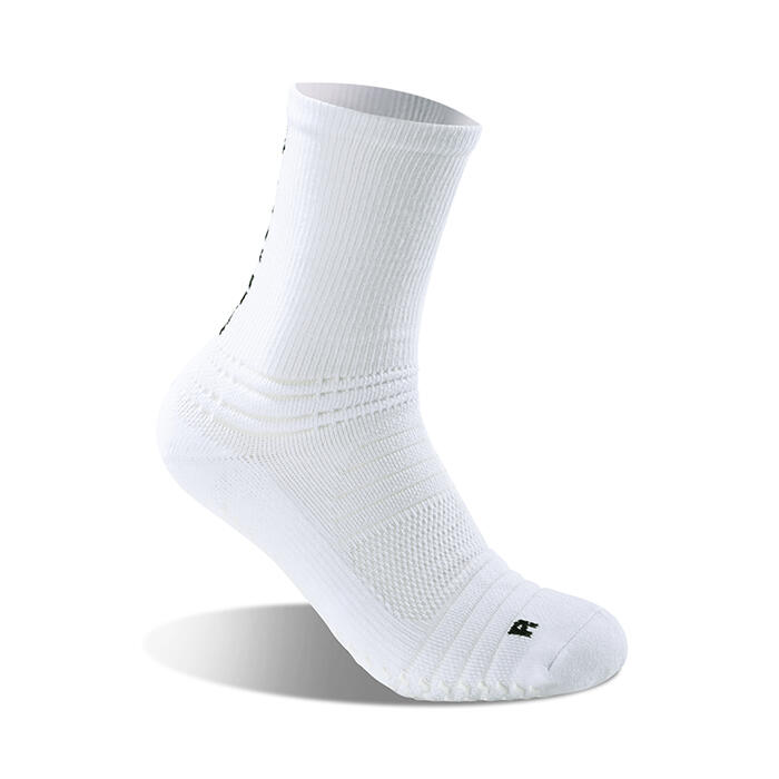 G-ZOX Cushion Grip Socks 3 Pairs (White x 2 + Black x 1  - M)