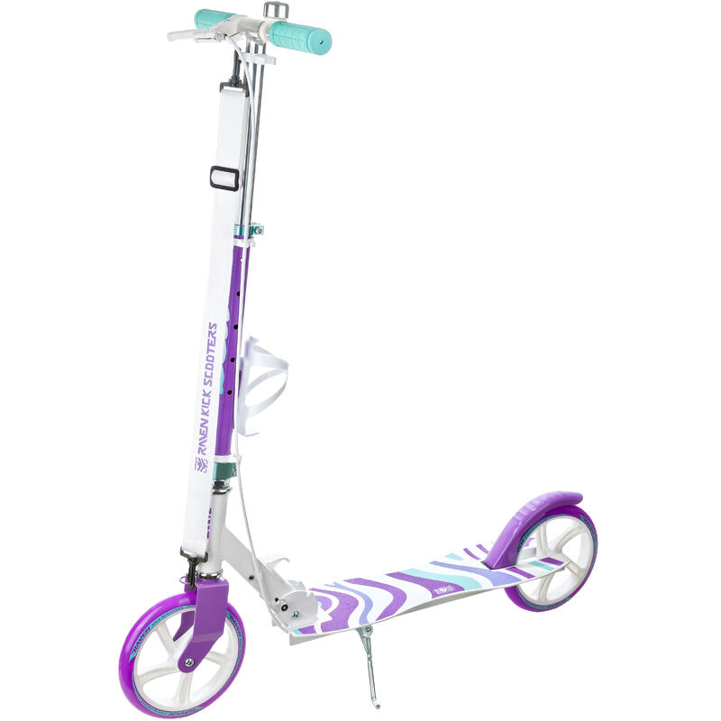 Scooter plegable con freno Zea 200mm Blanco/Morado