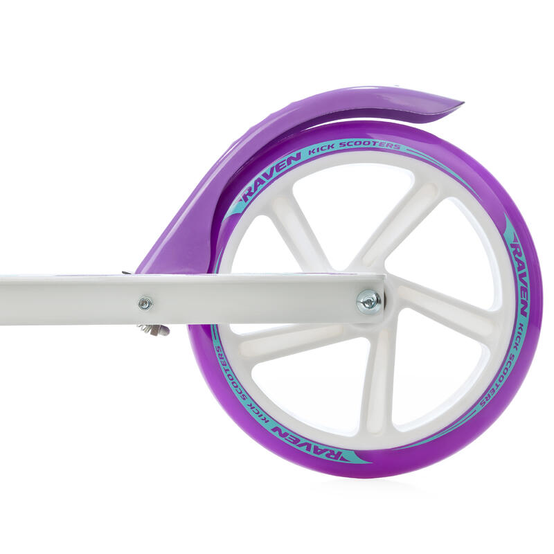 Monopattino pieghevole 200 mm con freno Zea Bianco/Viola