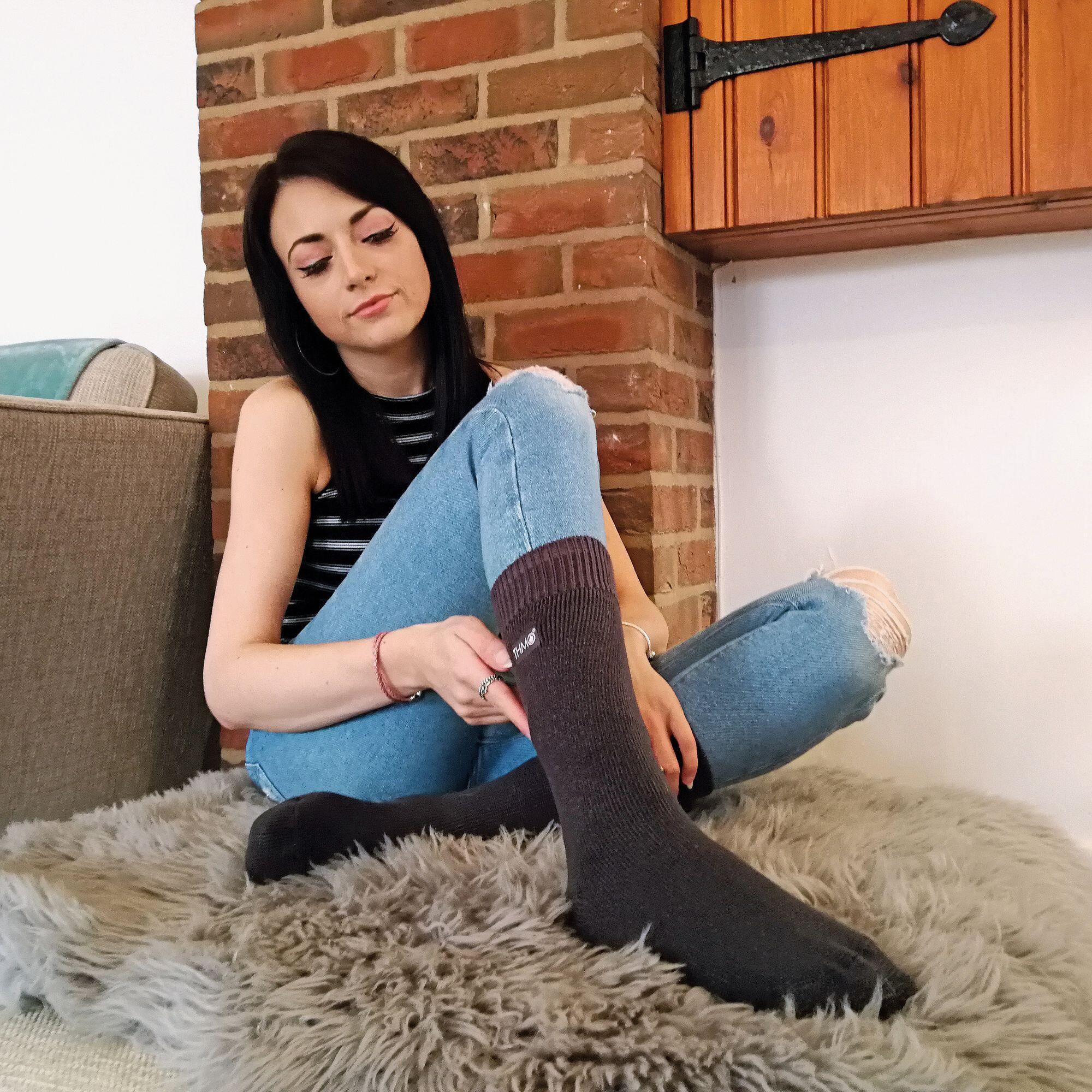 Lot De 5 Paires Chaussettes Chaudes Femme Hiver - Laine Épaisse, Taille Unique, Colorées