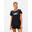 T-shirt de running à zips Ava - Noir - Femme