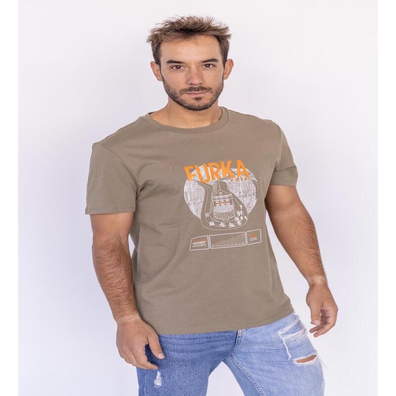 Camiseta Ciclismo Hombre Furka Stelvelo Manga Corta Verde