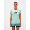 T-shirt de running à zips Ava - Vert - Femme