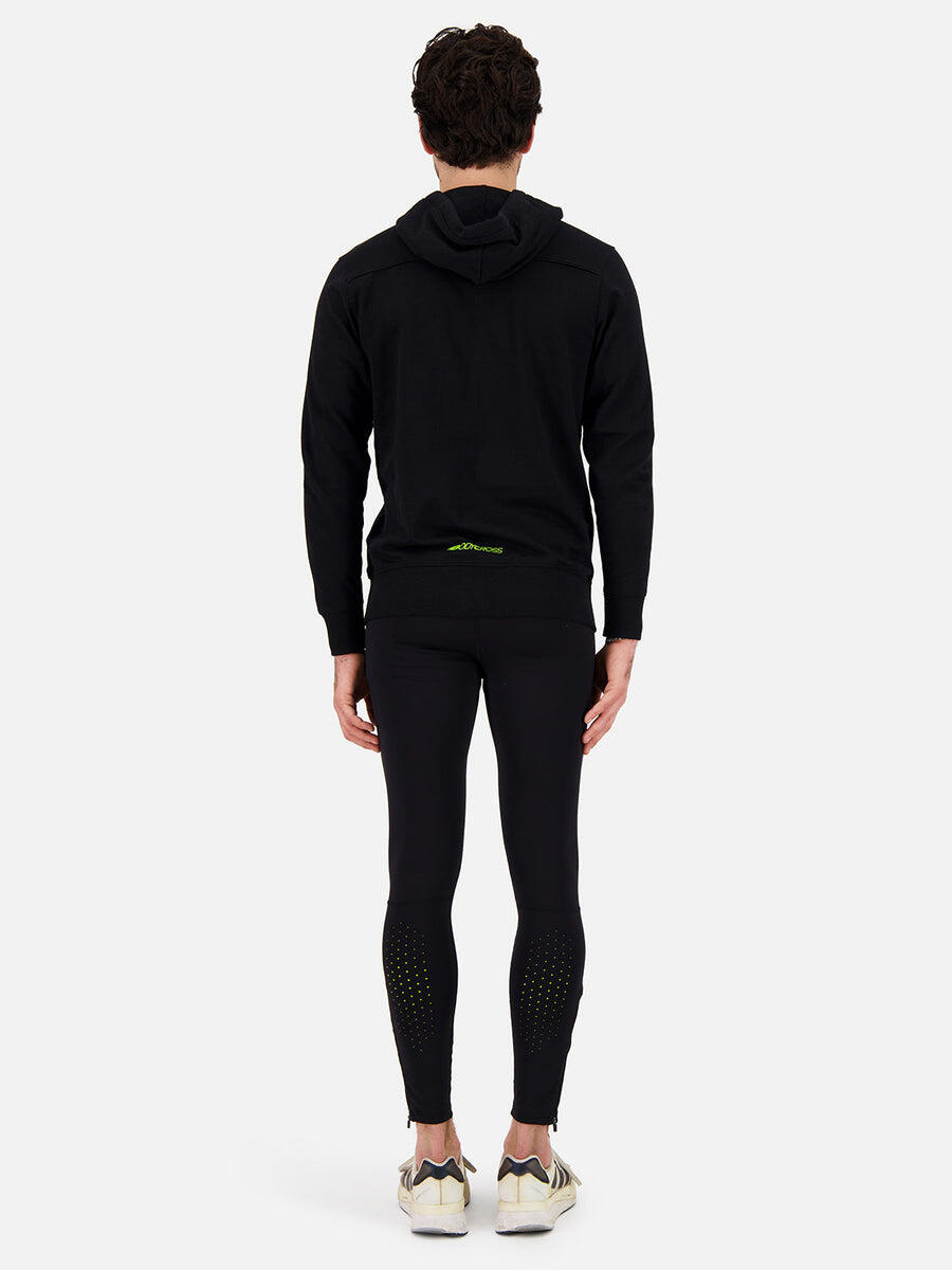 Veste à capuche Homme ULTRASOFT 87% coton coupe ajustée noire 6/7