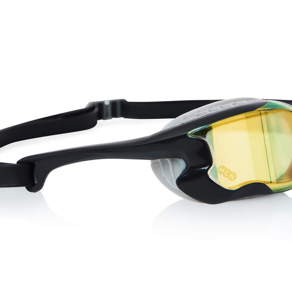 Zoggs Raptor HCB Mirror Goggles - Grey/ Black/ Blue Mirror 3/5