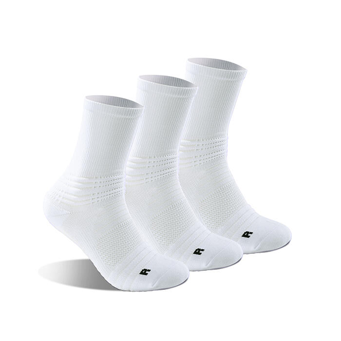 G-ZOX Enhance Grip Socks 足球防滑襪 3 對裝 (白色 x 3)