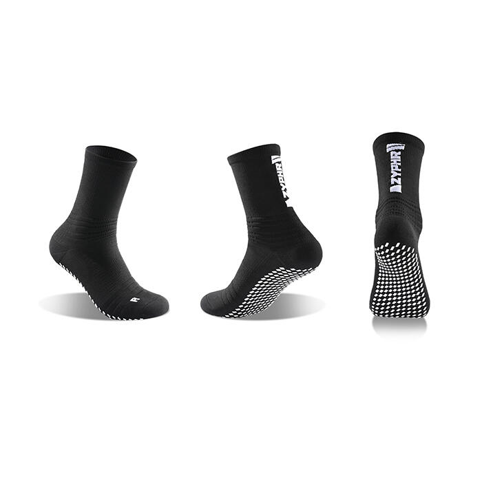G-ZOX Enhance Grip Socks 足球防滑襪 3 對裝 (白色 x 1, 黑色 x 2)