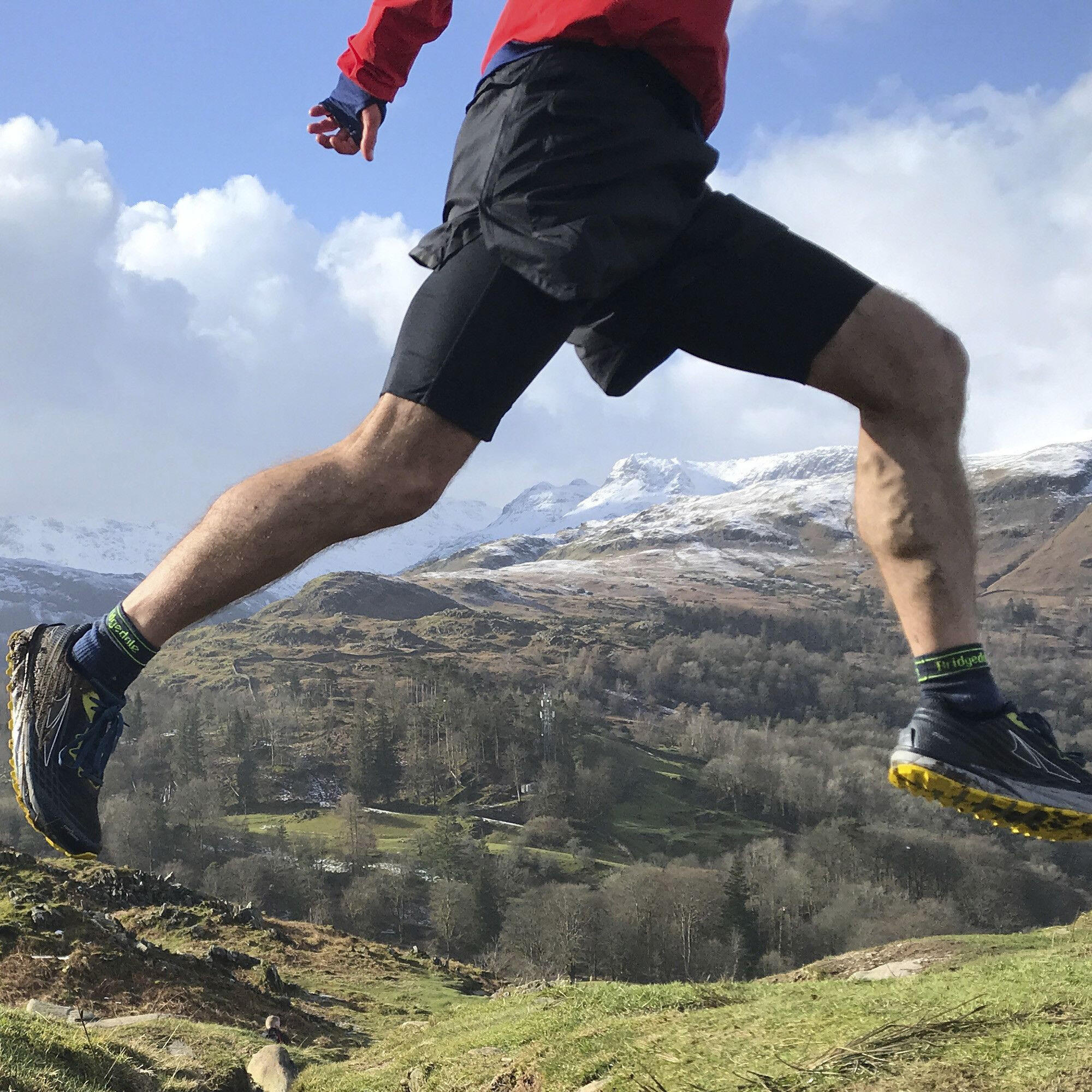 TRAIL RUN Ultralight T2 Merino Sport 3/4 Crew Men's - Blue 4/6