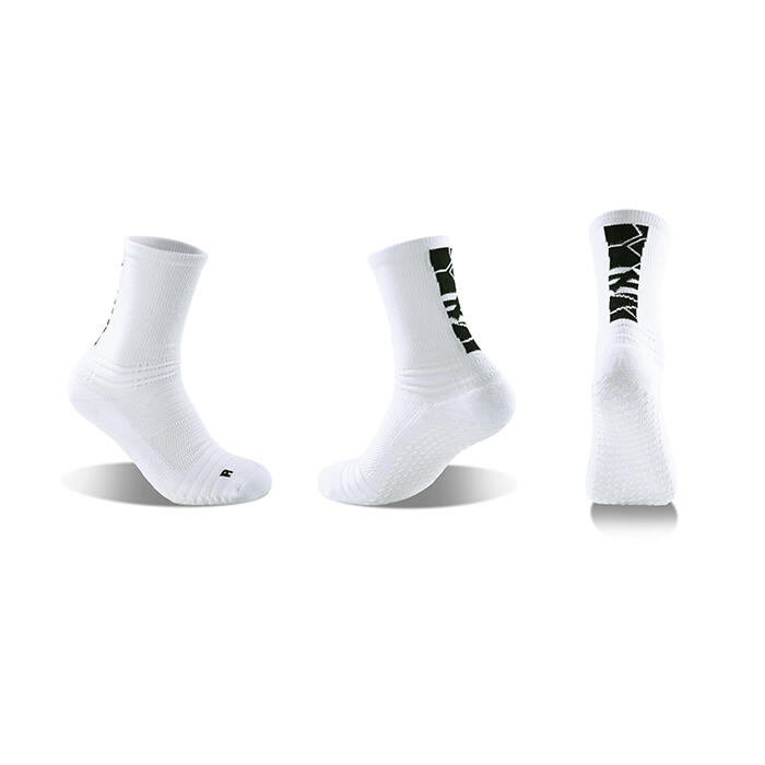 G-ZOX Cushion Grip Socks 足球防滑襪 3 對裝  (白色 x  2 + 黑色 x 1 - 細碼)