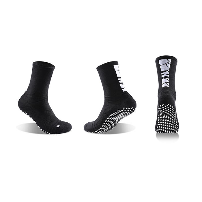 G-ZOX Cushion Grip Socks 足球防滑襪 3 對裝  (白色 x  2 + 黑色 x 1 - 細碼)