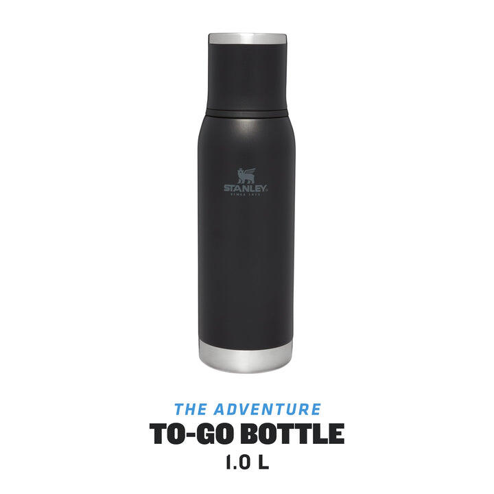 Isolierflasche 1L 'To-Go' Thermoskanne Kaffee Doppelwandig aus Edelstahl Wandern