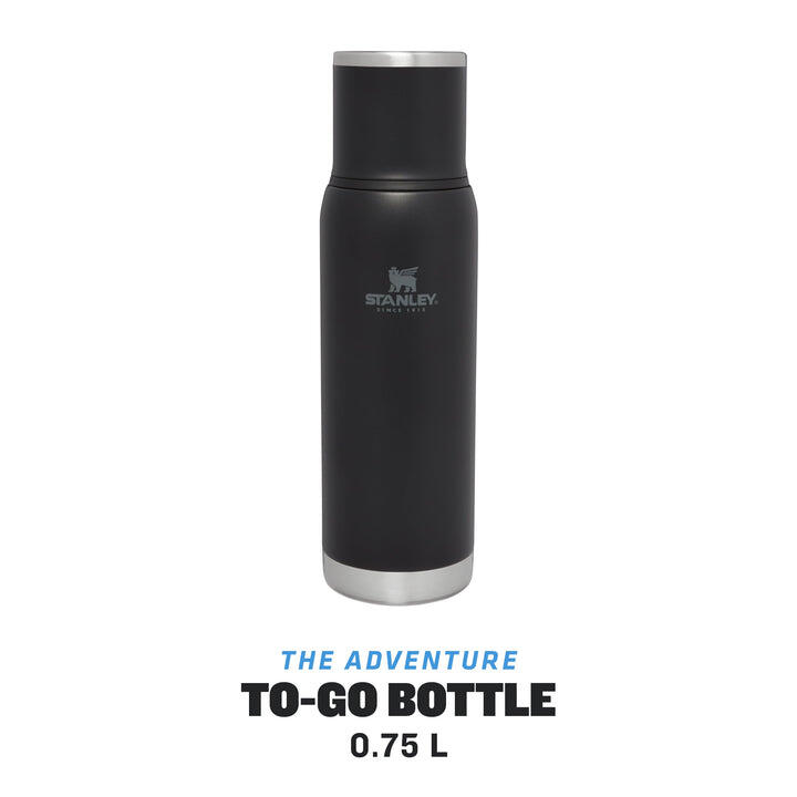 Isolierflasche 0,75L 'To-Go' Thermoskanne Kaffee Doppelwandig Edelstahl Wandern