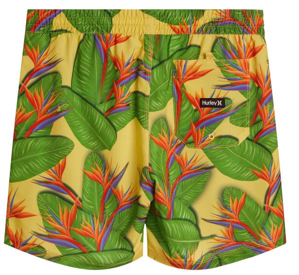 Costume uomo hurley tropical volley 17" - verde/giallo 2/2