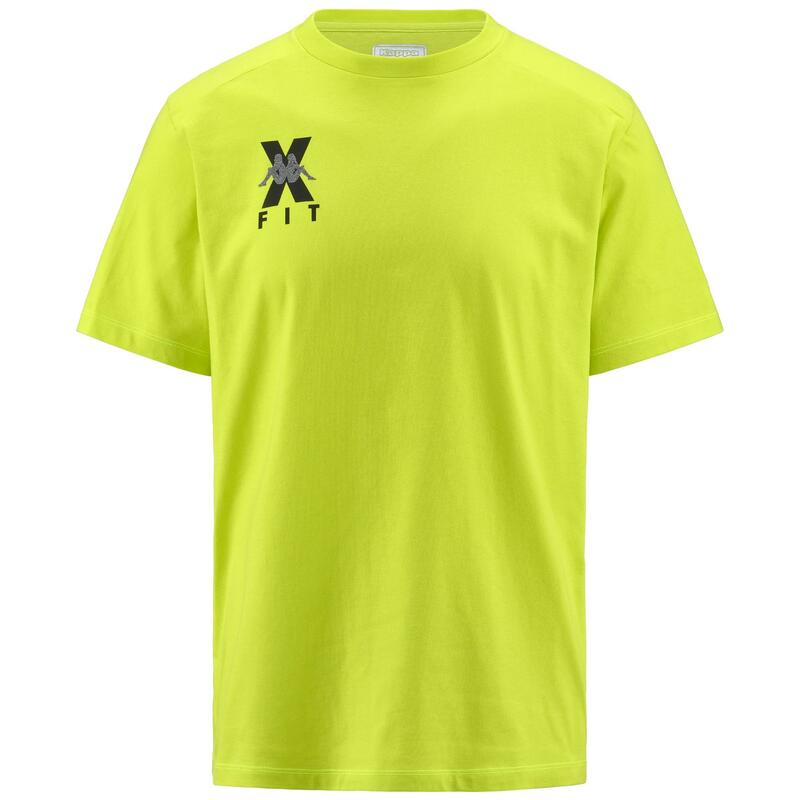Maglia T-shirt Kappa Pro Kombat WKT ECAIRO colore giallo acido