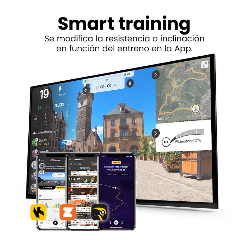 Máquina elíptica Salter E-25 con conectividad Smart Training