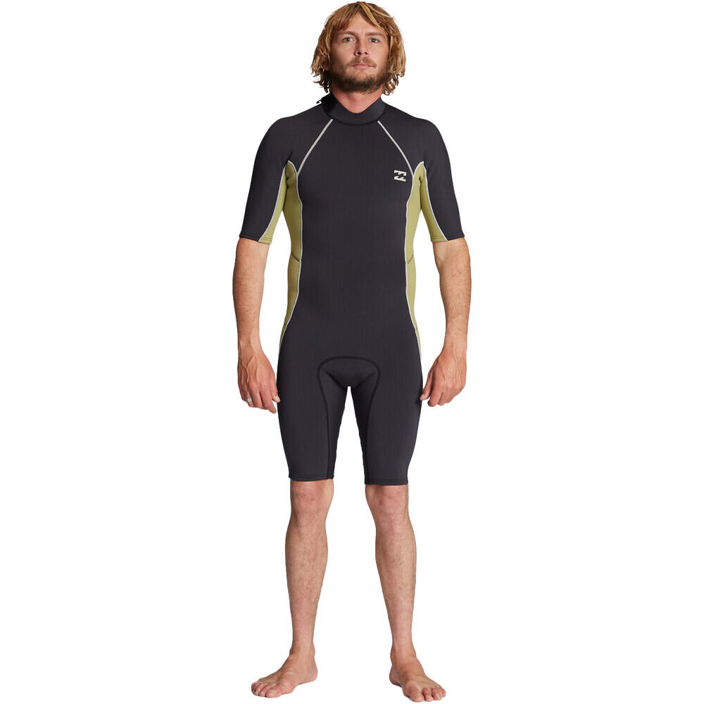 Billabong - Combinaison De Shorty 2/2mm Noir - Absolute Hommes - Shorty De Glisse - Vert - 38 S - Decathlon
