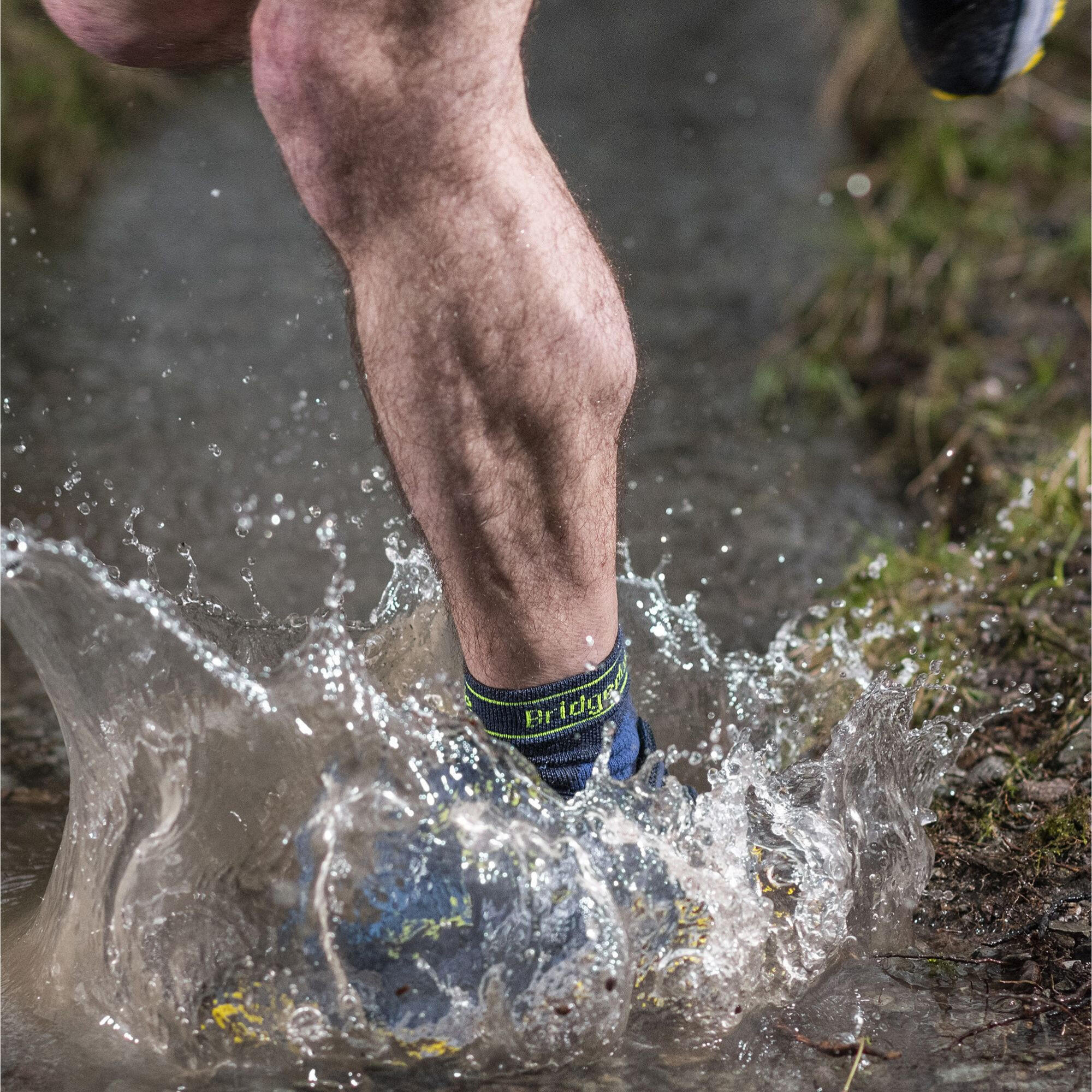 TRAIL RUN Lightweight T2 Merino Sport 3/4 Crew Men's - Black 4/7