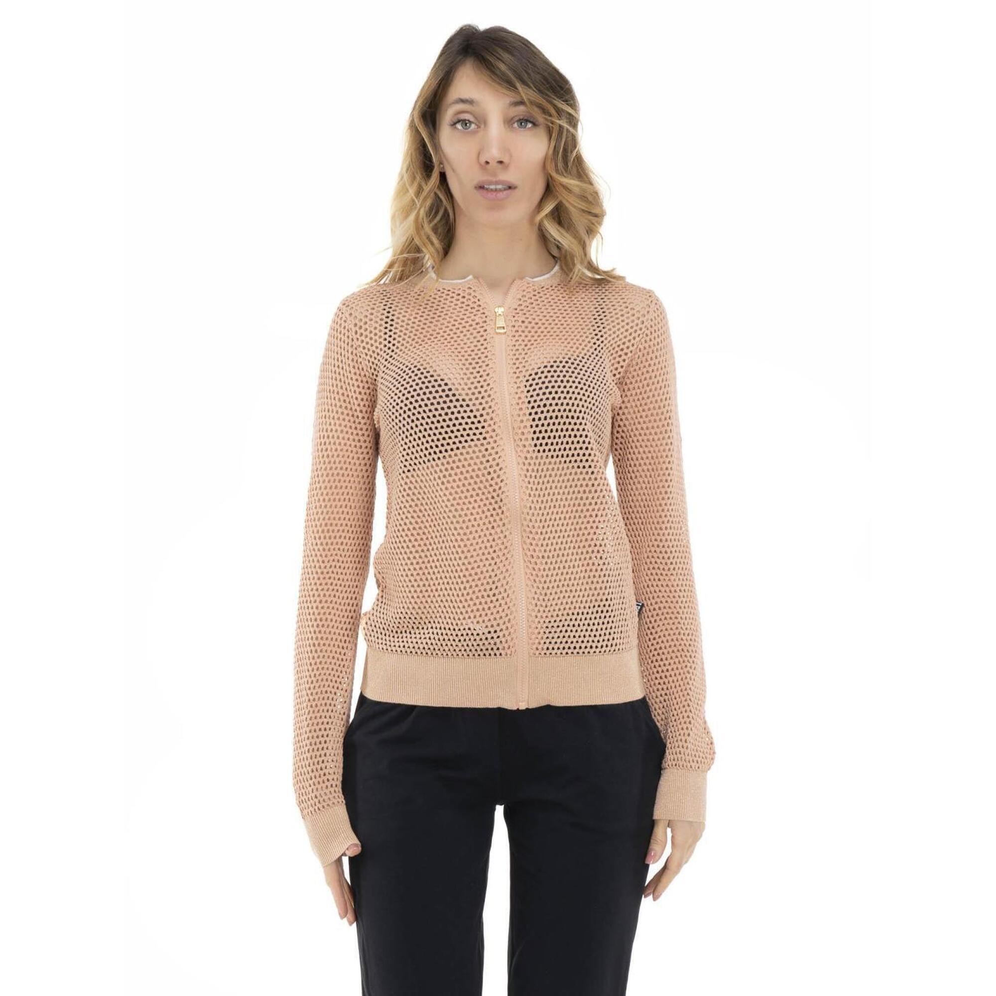 Sweat-shirt Femme Avec Fermeture éclair Et Poche - Imprimé Sensibilisation Cancer Du Sein, Coupe Décontractée - 3