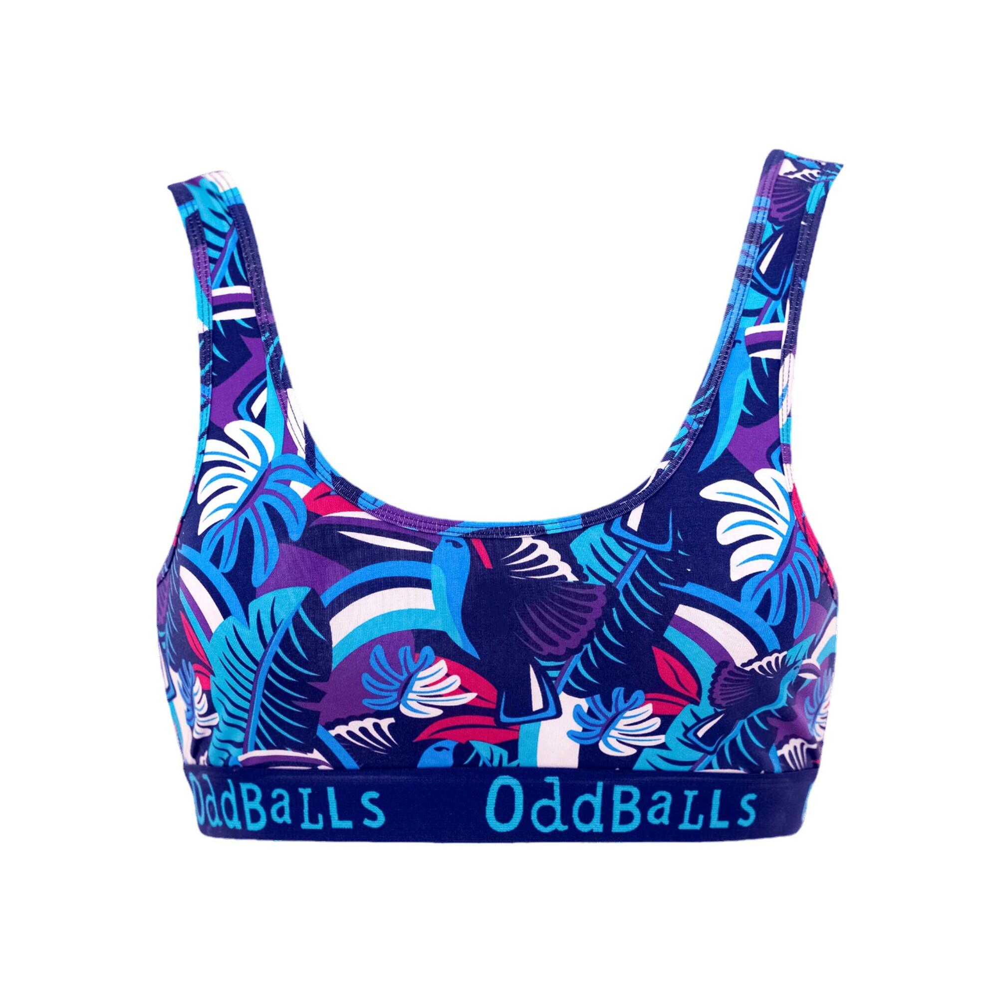 Womens/Ladies Toucan Bralette (Blue) 1/3